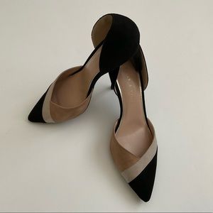 Kelly and Katie suede pump heels